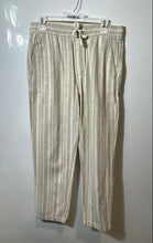 Load image into Gallery viewer, Zara Mens Multicolor Striped Slash Pocket Drawstring Trouser Pants Size Medium
