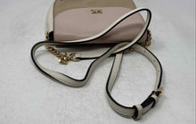 Load image into Gallery viewer, Michael Kors Womens White Brown And Pink Leather Half Dome Crossbody Bag
