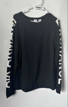 Load image into Gallery viewer, Armani Exchange Mens Black Cotton Long Sleeve Crew Neck Pullover Sweater Size L
