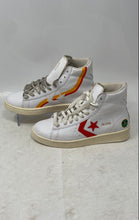 Load image into Gallery viewer, Converse x Roswell Rayguns Boys Pro Leather Hi White Orange Sneakers Shoes Sz 4
