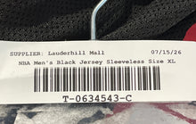 Load image into Gallery viewer, NBA Mens Black Miami Heat LeBron James #6 Sleeveless Basketball Jersey Size XL
