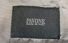 Load image into Gallery viewer, Pavone Mens Dark Gray Striped Long Sleeve Notch Lapel Three-Button Blazer Sz 40S
