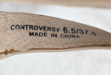 Load image into Gallery viewer, Chinese Laundry Womens Controversy Beige Leather Wedge Platform Heels Size 6.5
