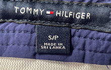 Load image into Gallery viewer, Tommy Hilfiger Mens Blue Circle Print Signature Stripe Lace-Up Swim Trunks Sz S
