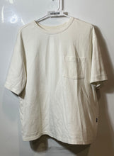 Load image into Gallery viewer, DKNY Mens Off-White Short Sleeve Pocket Crew Neck Oversized Fit T-Shirt Size S
