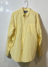 Load image into Gallery viewer, Ralph Lauren Mens Yellow White Gingham Cotton Bertrand Button-Up Shirt Size L
