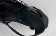 Load image into Gallery viewer, Karl Lagerfeld Womens Careliz Black Logo Print High Heel Strappy Sandals Sz 5.5M
