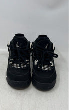 Load image into Gallery viewer, Nike Unisex Kids Air Jordan 4 Retro White Black Sneaker Shoes 1.5Y No Insoles
