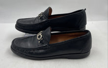 Load image into Gallery viewer, Authentic Salvatore Ferragamo Mens David Black Leather Loafer Shoes Sz 9 Damaged

