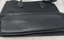 Load image into Gallery viewer, Michael Kors Womens Sheila Black Signature Print Double Handle Tote Bag With Tag

