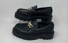 Load image into Gallery viewer, Aldo Womens Brixton Black Slip-On Platform Loafers Shoes Size 6M

