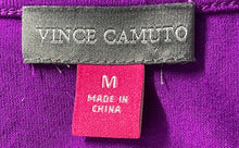 Load image into Gallery viewer, Vince Camuto Womens Purple Flutter Sleeve Crossover Tie Front Blouse Top Size M
