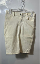 Load image into Gallery viewer, Armani Exchange Womens White Denim Back Slit Straight &amp; Pencil Skirt Size P0
