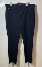 Load image into Gallery viewer, Karl Lagerfeld Paris Womens Black Button Front Belt Loops Straight Leg Jeans 38
