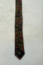 Load image into Gallery viewer, Retro Design Studios Mens Brown Pink Printed Silk Adjustable Designer Tie
