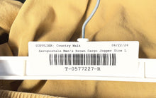 Load image into Gallery viewer, Aeropostale Mens Brown Cotton Elastic Waist Cargo Jogger Pants Size Large

