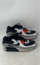 Load image into Gallery viewer, Nike Kids Air Max 90 Black White Orange Leather Lace-Up Sneaker Shoes Size 5.5Y
