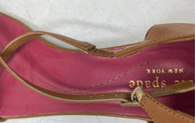 Load image into Gallery viewer, Kate Spade New York Womens Brown Leather Block Strappy Sandals Size 7.5B
