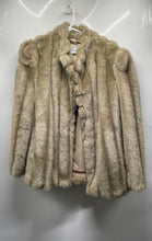 Load image into Gallery viewer, Alaska Womens Beige Long Sleeve Open Front Coat Jacket Size Medium
