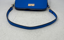 Load image into Gallery viewer, Kate Spade New York Womens Blue Leather Detachable Strap Zip Top Crossbody Bag
