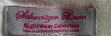 Load image into Gallery viewer, Schweitzer Linen Womens Beige Floral Embroidered Nightwear Sleep Shirt Size M
