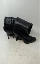 Load image into Gallery viewer, Via Spiga Womens Black Leather Side Zipper Pointed Toe Ankle Bootie Boots Sz 9.5
