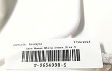 Load image into Gallery viewer, Zara Womens White Sleeveless Square Neck Pullover Mini Dress Size Small
