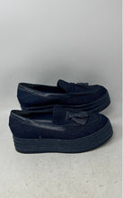 Load image into Gallery viewer, Franco Sarto Womens Tremont Navy Blue Denim Tassel Loafer Shoes Size 10 M
