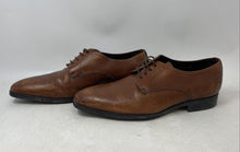 Load image into Gallery viewer, Adam Derrick Mens Brown Leather Lace-Up Plain Toe Derby Dress Shoes Size 10
