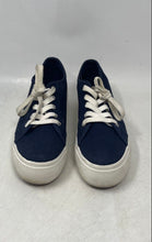 Load image into Gallery viewer, Steve Madden Womens Elore Navy Blue Lace-Up Platform Sneaker Shoes Size 8M
