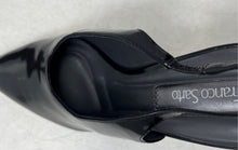 Load image into Gallery viewer, Franco Sarto Womens Sorrento Black Leather Pointed Toe Slingback Heels Size 8.5M

