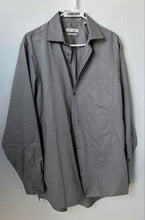 Load image into Gallery viewer, Joseph Abboud Mens Gray Cotton Regular Fit Collared Long Sleeve Dress Shirt 16
