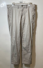 Load image into Gallery viewer, Express Mens Light Gray Flat Front Slash Pocket Dress Pants Size 34X32

