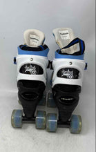 Load image into Gallery viewer, Truwheelz Kids Blue Glitter Adjustable Quad Roller Skates Size Medium
