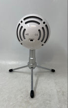 Load image into Gallery viewer, Blue Snowball Ice White Silver-Tone Tripod Stand USB Microphone Untested
