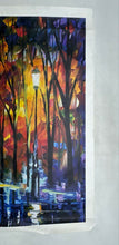 Load image into Gallery viewer, Thirst Lithograph Home Decorative Trees And Street Lamp Art Painting
