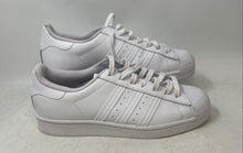 Load image into Gallery viewer, Adidas Mens Superstar EG4960 All White Leather Lace-Up Sneaker Shoes Size 8.5
