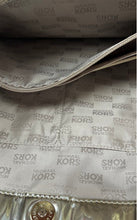 Load image into Gallery viewer, Michael Kors Womens Gold Signature Print Double Handle Large Shoulder Bag

