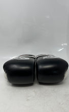 Load image into Gallery viewer, 9 Round Unisex Black White Adjustable Cuff Fitness Kickboxing Gloves 10 Oz
