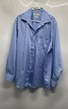 Load image into Gallery viewer, Michael Kors Mens Light Blue Cotton Long Sleeve Dress Shirt Size 17.5 34/35
