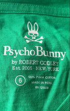 Load image into Gallery viewer, Psycho Bunny Mens Green Pima Cotton Short Sleeve V-Neck Pullover T-Shirt Size 6
