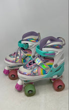 Load image into Gallery viewer, Sulifeel Sport Girls Pink Shimmering Adjustable Strap Roller Skates Size 13C-13Y
