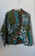 Load image into Gallery viewer, Additions By Chico's Womens Multicolor Printed Button Front Jacket Size 3
