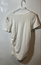 Load image into Gallery viewer, Michael Kors Womens White Short Sleeve Round Neck Blouse Top Size Medium
