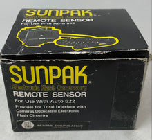 Load image into Gallery viewer, Sunpak Electronic Remote Sensor For Use With Auto 522 Thyristor Untested
