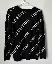Load image into Gallery viewer, Fashion Nova Mens Black Long Sleeve Crew Neck Pullover Sweater Size S With Tag
