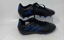 Load image into Gallery viewer, Adidas Boys Goletto VII Firm Ground FV2894 Black Blue Soccer Cleats Size 3
