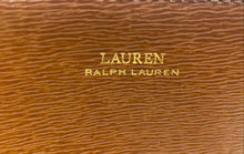 Load image into Gallery viewer, Authentic Lauren Ralph Lauren Womens Brown Leather Double Handle Tote Handbag
