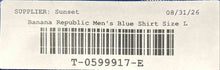 Load image into Gallery viewer, Banana Republic Mens Blue White Printed Untucked Fit Button-Up Shirt Size L
