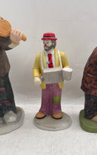 Load image into Gallery viewer, Lot Of 5 Pcs Flambro Multicolor Porcelain Mixed Variety Circus Clown Figurines

